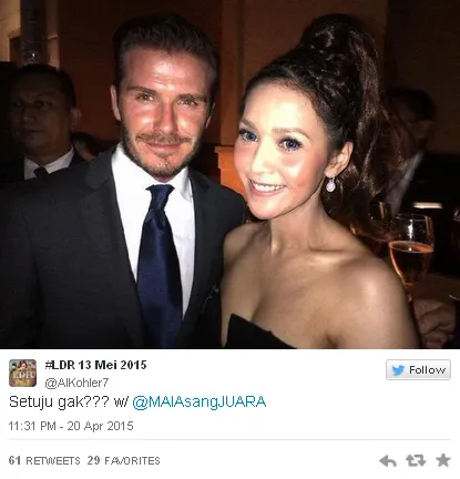 Al ingin ayah tiri seperti David Beckham? / © Twitter