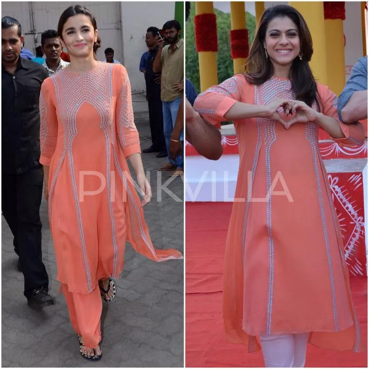 Mana yang jadi pilihanmu, penampilan Alia Bhatt atau Kajol? © Pinkvilla.com