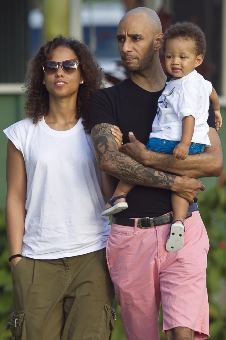 Alicia Keys and Family @celebritybabyscoop.com