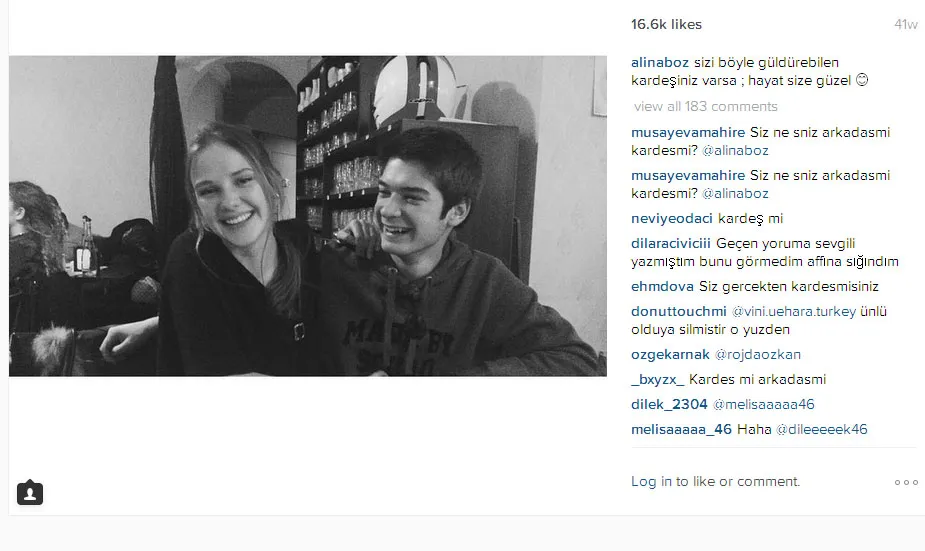Ini dia sosok ganteng adik lelaki Alina Boz © Instagram.com/alinaboz