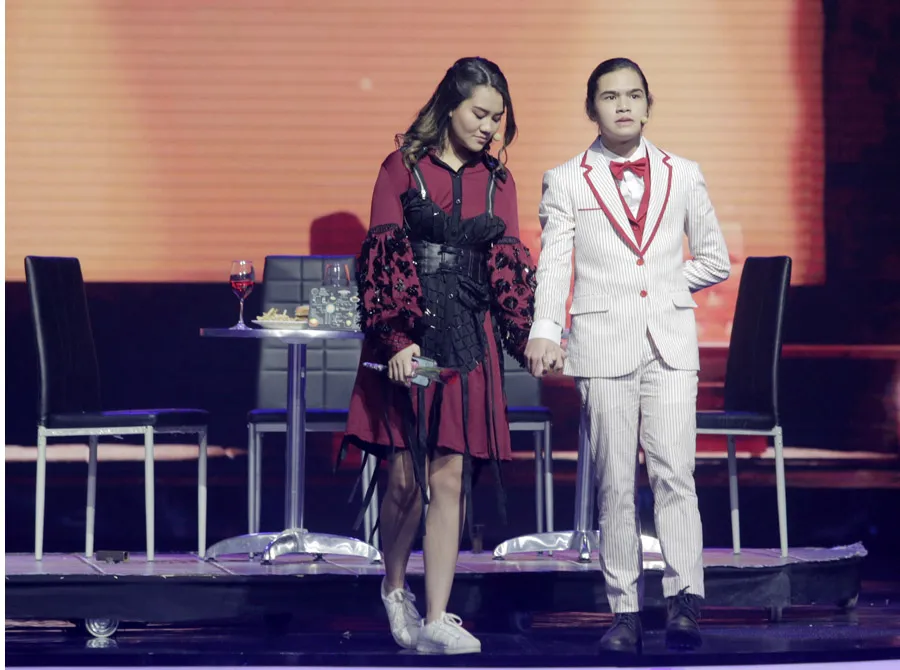 Aaliyah Massaid dan Dul Jaelani (Credit: KapanLagi.com/ Muhammad Akrom Sukarya)