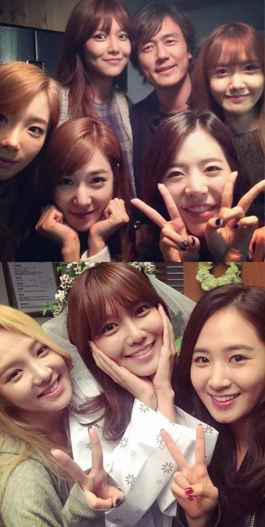 Para member Girls Generation mengunjungi lokasi syuting Sooyoung @allkpop.com