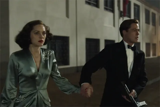 Chemistry Marion dan Brad di film ALLIED © Paramount Pictures