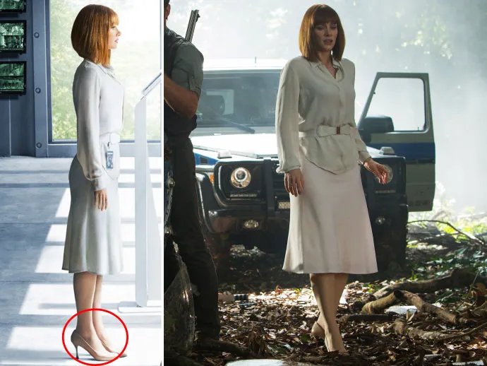 Bryce dengan heels-nya di JURASSIC WORLD © Universal Pictures