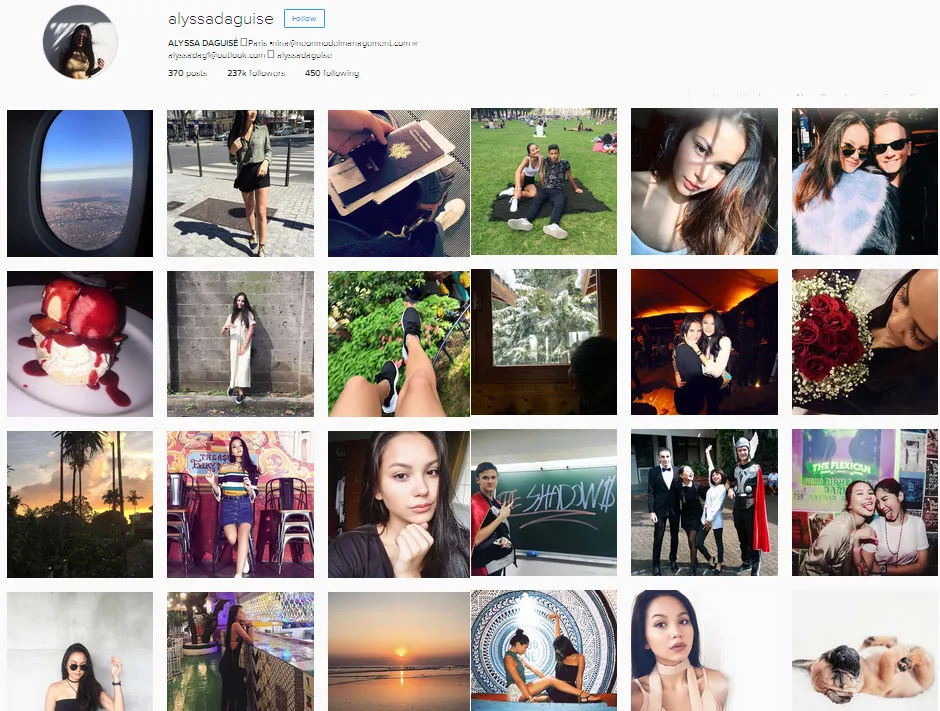 Tak ada lagi foto Al di Instagram Alyssa © Instagram.com/alyssadaguise