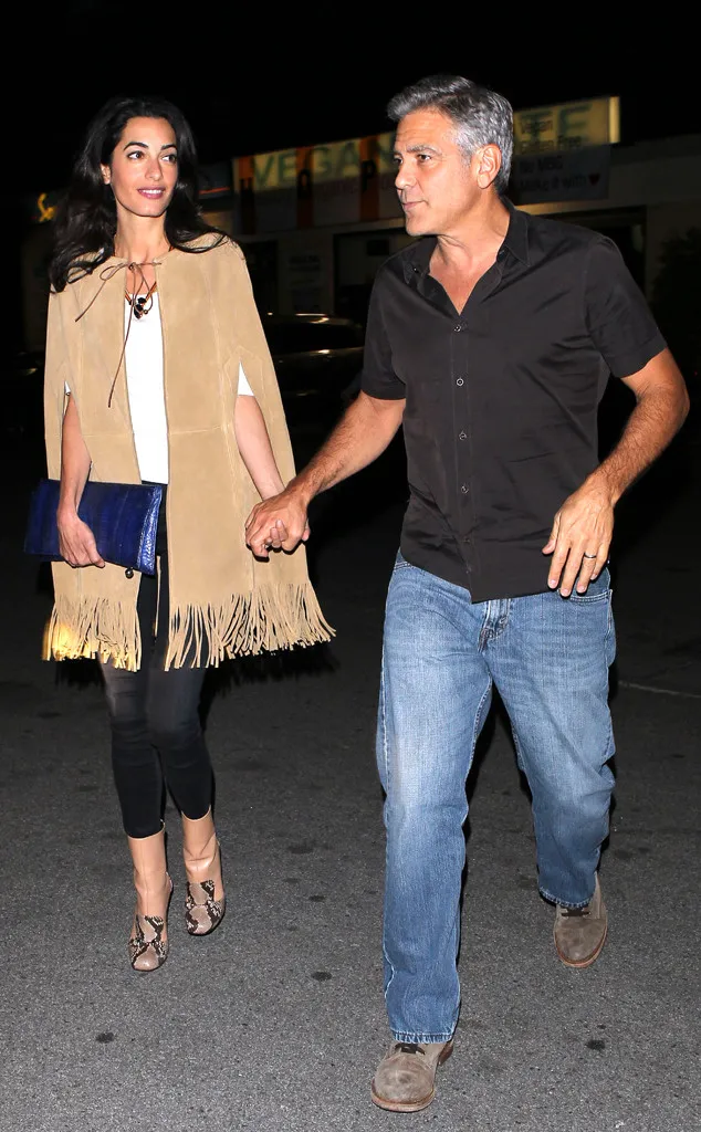 Amal dan George makin lengket @ eonline.com