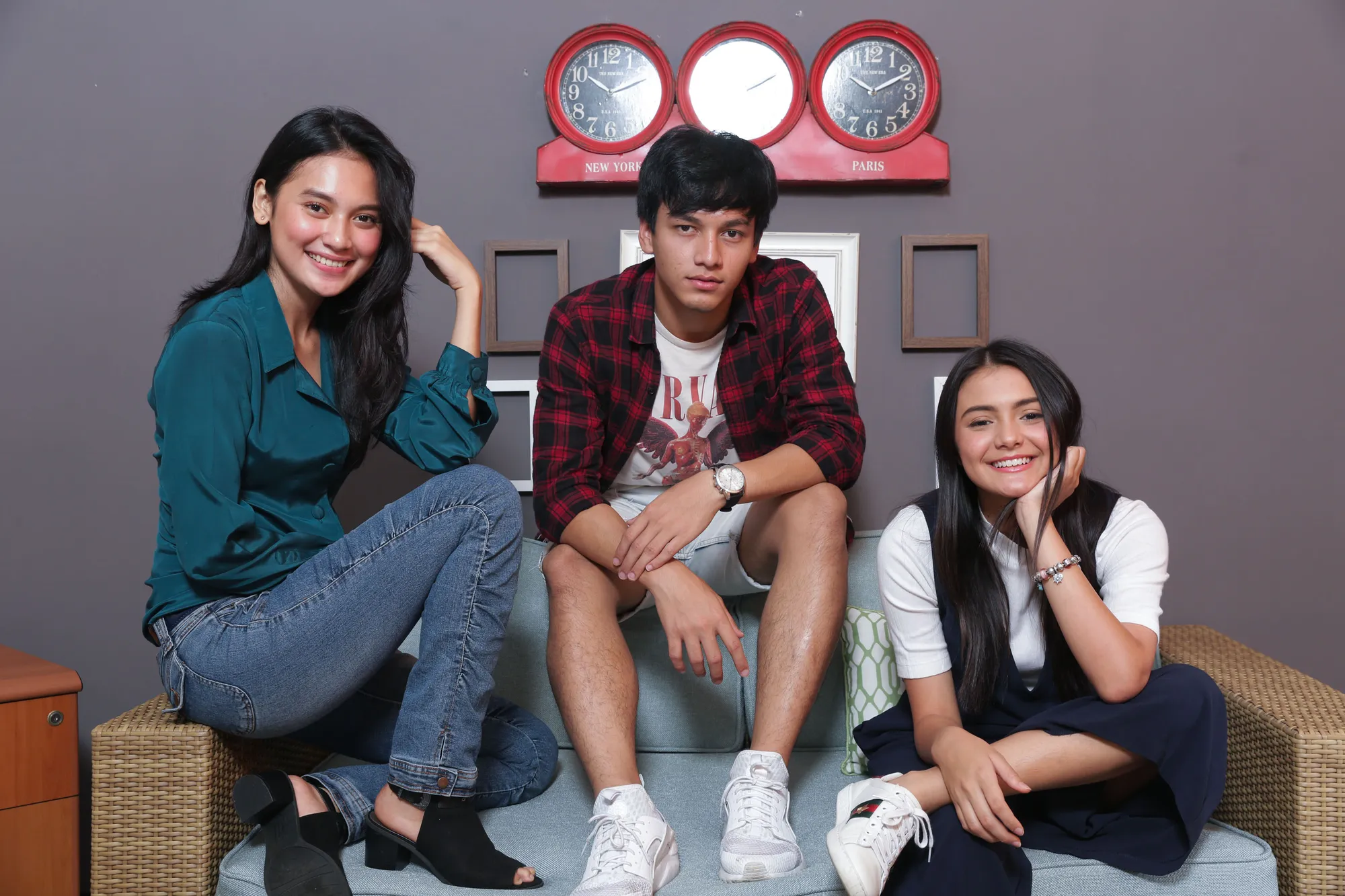 Jefri Nichol, Indah Permatasari & Amanda Rawles © Kapanlagi/Budy Santoso