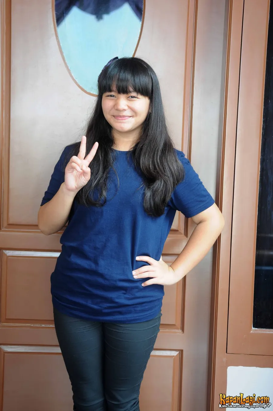 Amel Carla dituntut untuk bermain sebagai satu remaja yang benci musik dangdut di film LOVE IN DANGDUT. ©KapanLagi.com/Bayu Herdianto