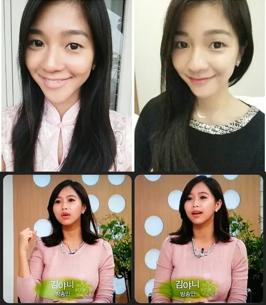 Walau sempat tinggal di Busan, Amelia ternyata belum pernah bertemu Yannie Kim. © istimewa