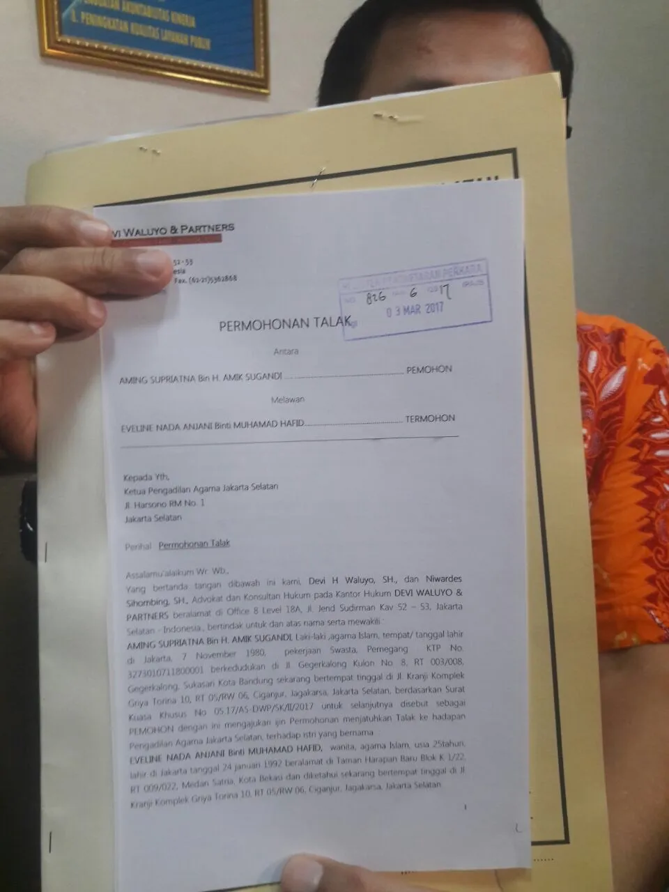 Permohonan Talak Aming © Kapanlagi/Abbas Aditya