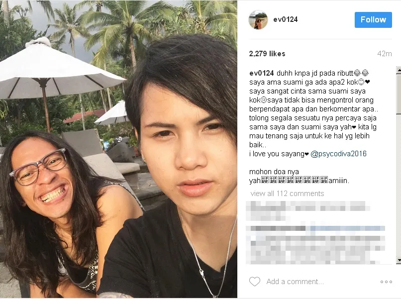 Evelin beri klarivikasi soal rumor rumah tangganya © Instagram.com/ev0124