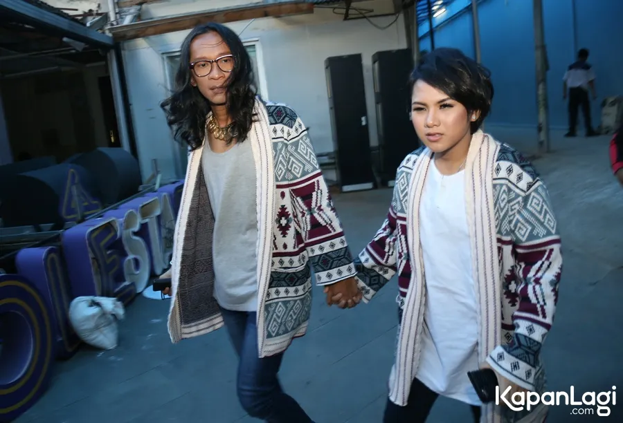 Evelyn disebut minta izin ke Aming sebelum pergi ke Jepang. © KapanLagi.com/Agus Apriyanto