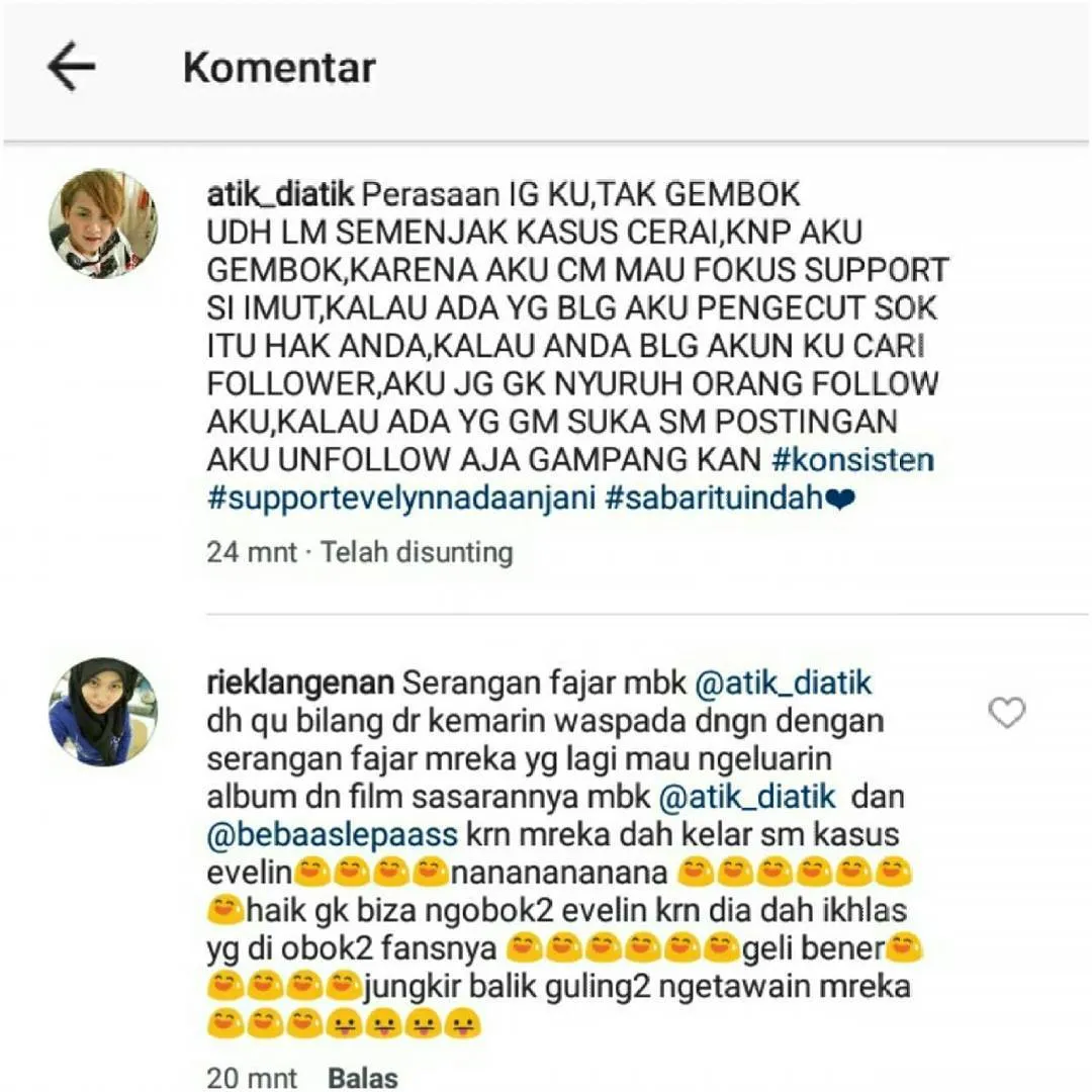 Aming 'serang balik' haters-nya © Instagram/psychodiva2016