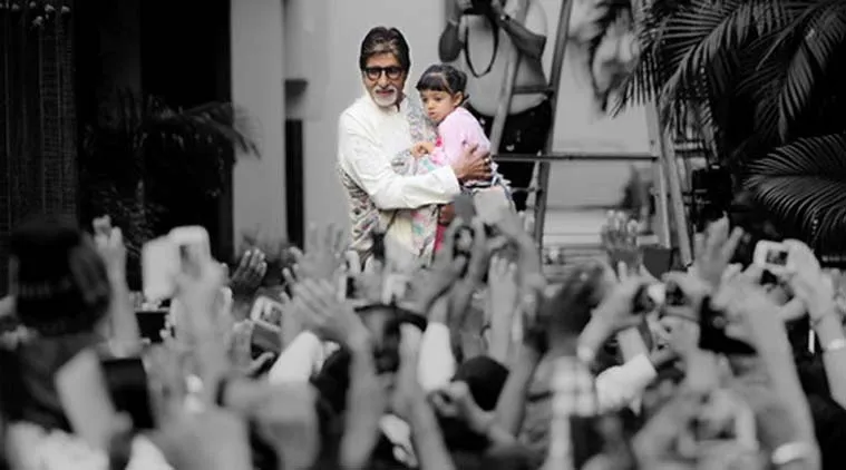 Amitabh sangat menyayangi Aaradhya. @indianexpress.com