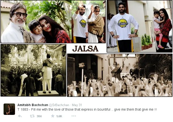 Ini dia momen kebersamaan keluarga Bachchan yang harmonis @twitter.com/SrBachchan