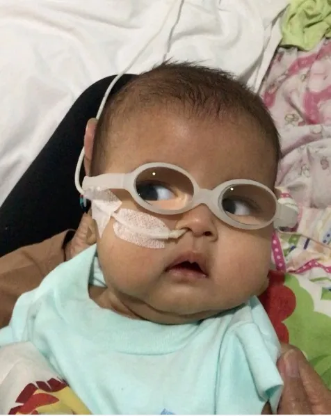 Anak Asri Welas yang jalani operasi katarak. ©instagram.com/asri_welas