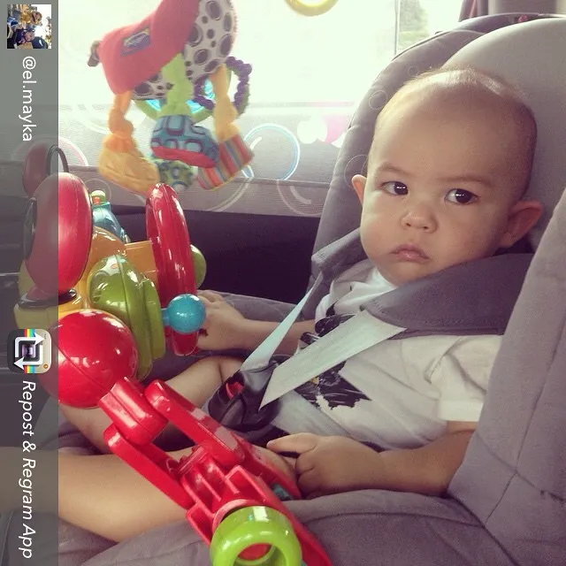 Baby El kini sudah pintar merangkak / © Instagram