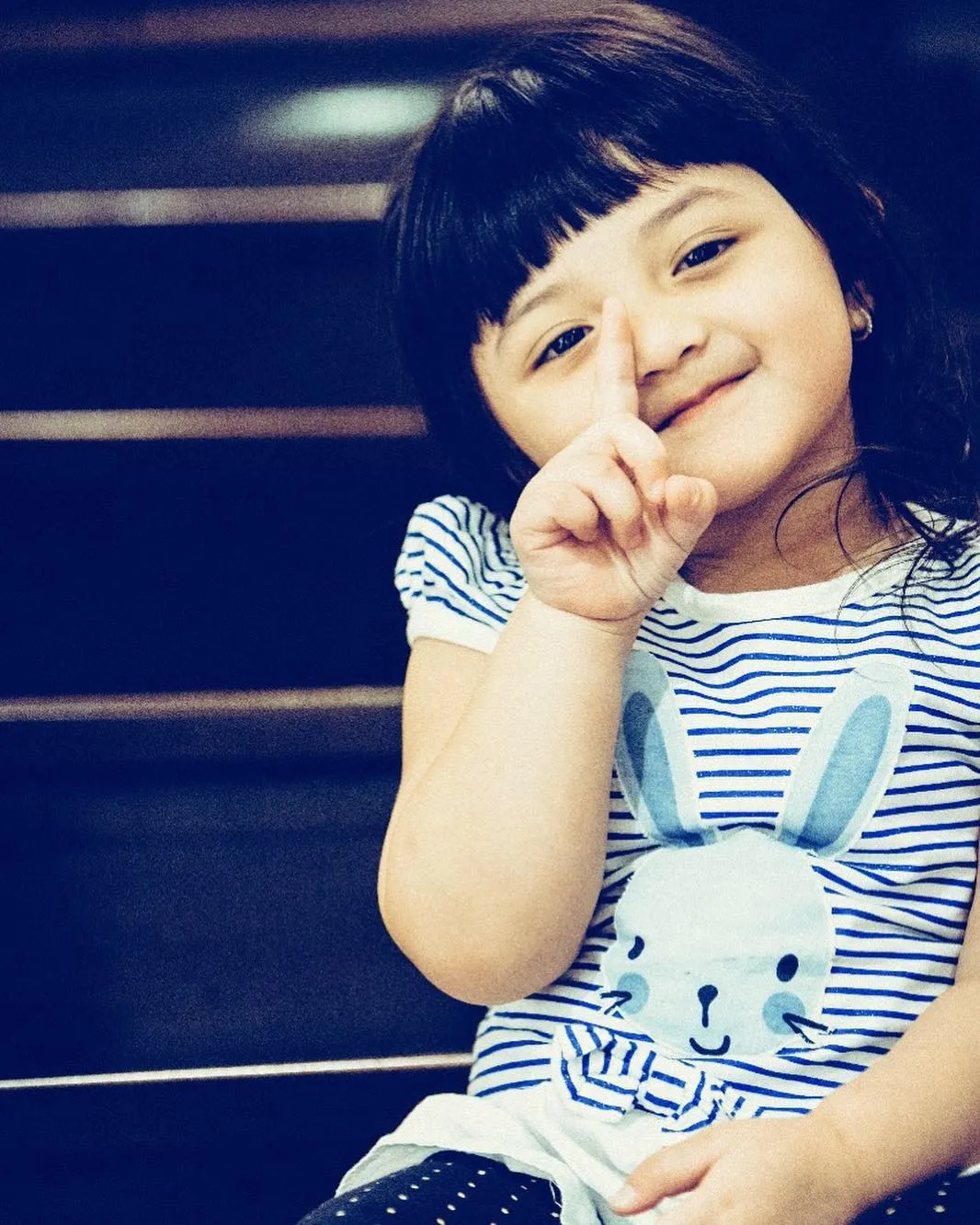 Baby Arsy pamerkan senyuman manis. So cute! Credit: via instagram.com/queenarsy
