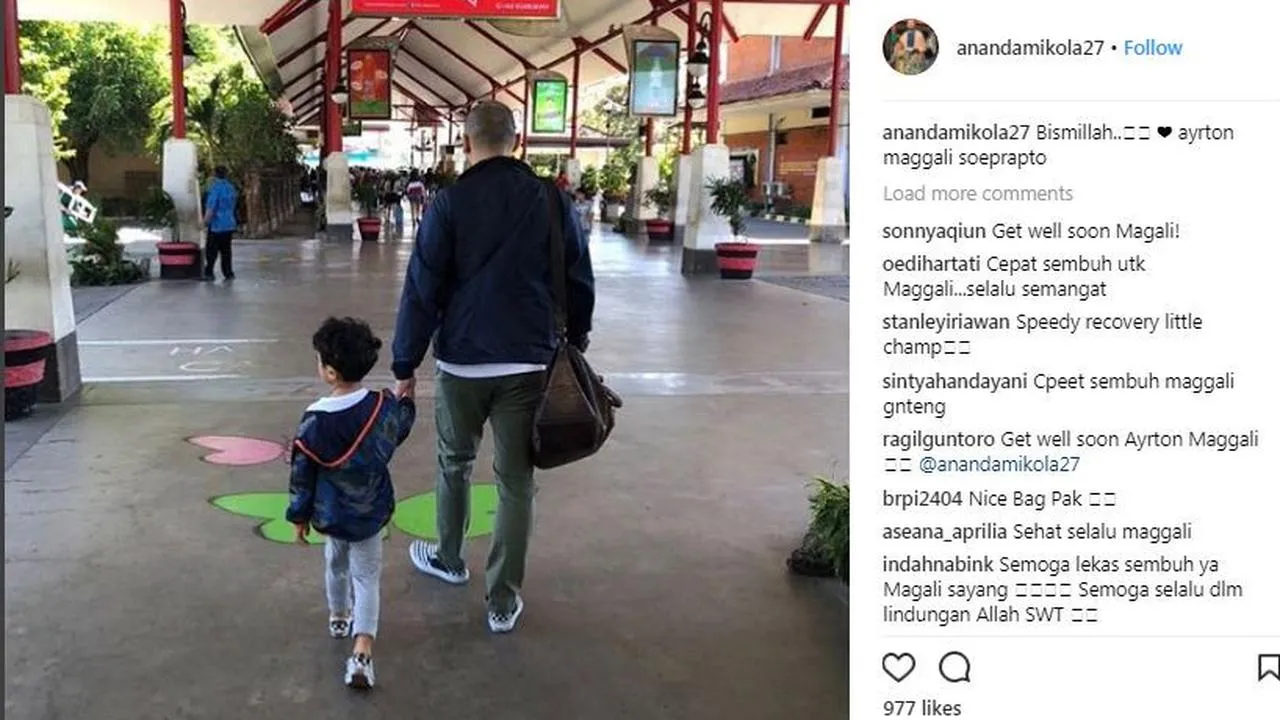 Ananda Mikola berikan doa dan dukungan untuk sang anak, Magali. © instagram.com/anandamikola