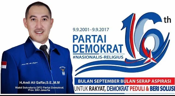 Andi Ali Gaffar adalah anggota Partai Demokrat ©instagram/andialigaffar
