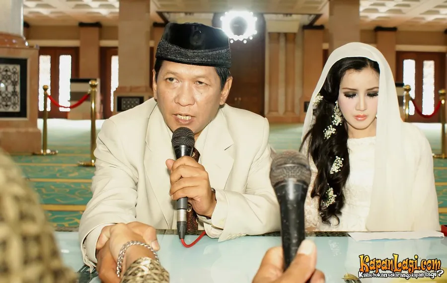 Andi Soraya saat menikah dengan Rudi Sutopo.