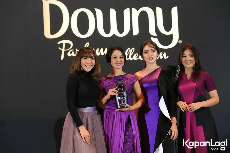 Gisel, Andien, Jedar, dan Wendah kompak menghadiri acara Downy © KapanLagi.com®/Agus Apriyanto