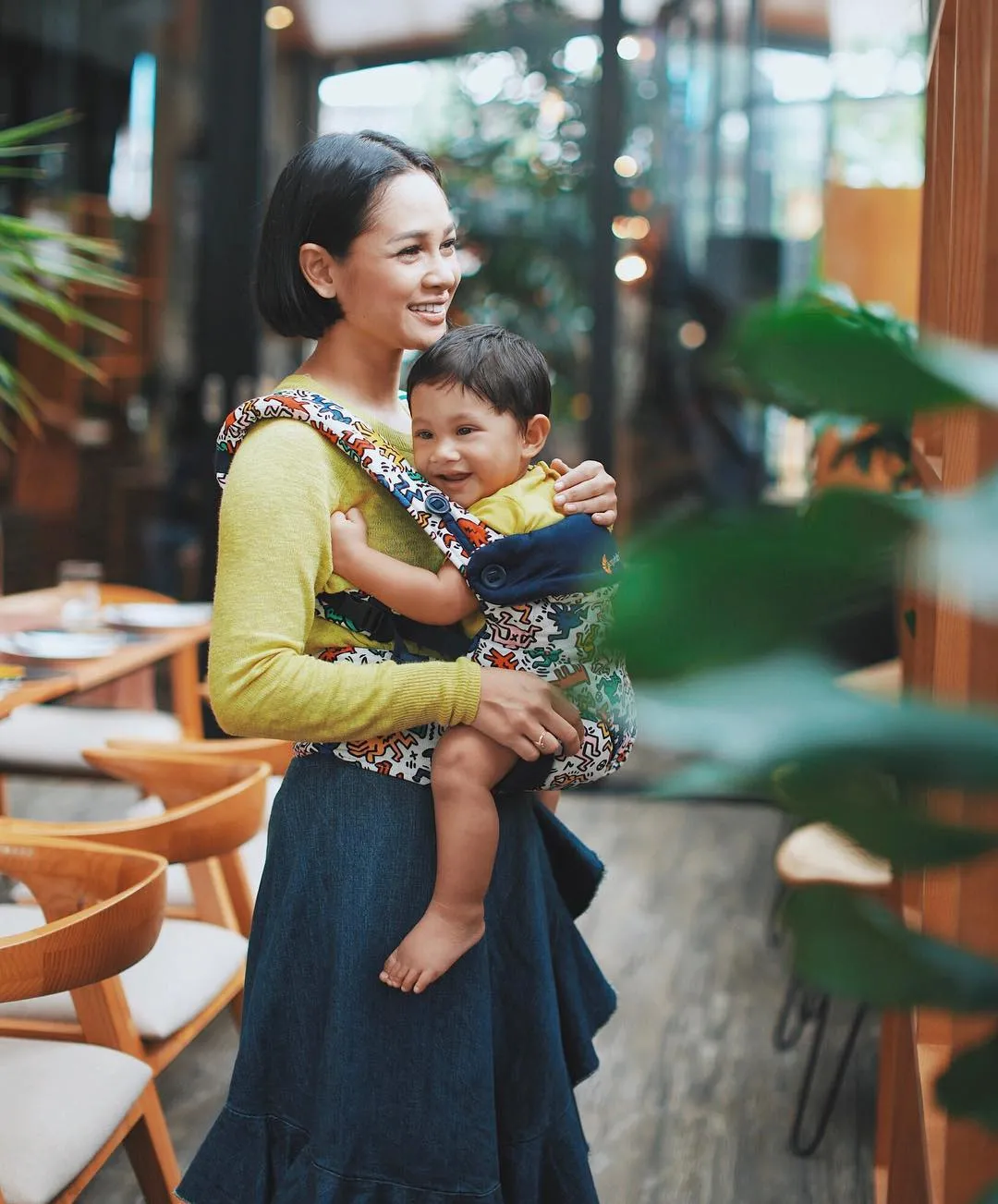 Momen manis Andien bersama dengan Baby Kawa. Credit: via instagram.com/andienaisyah