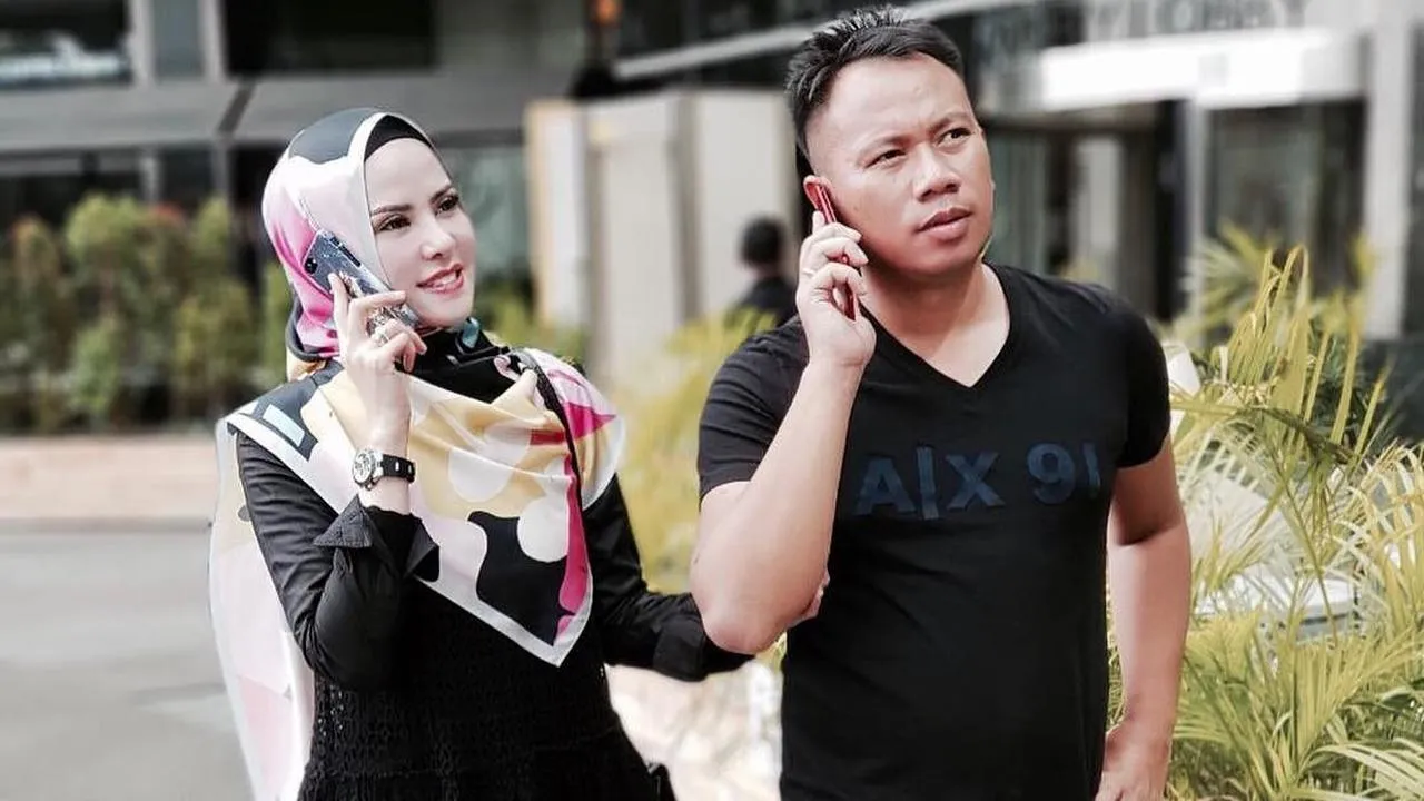 Angel Lelga pastikan rumah tangganya dengan Vicky Prasetyo telah membaik. © via liputan6.com