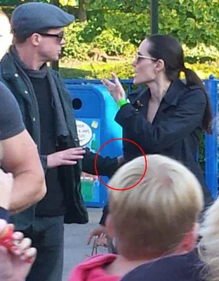Angelina dan Brad Pitt terlihat sedang bertengkar © TheSun