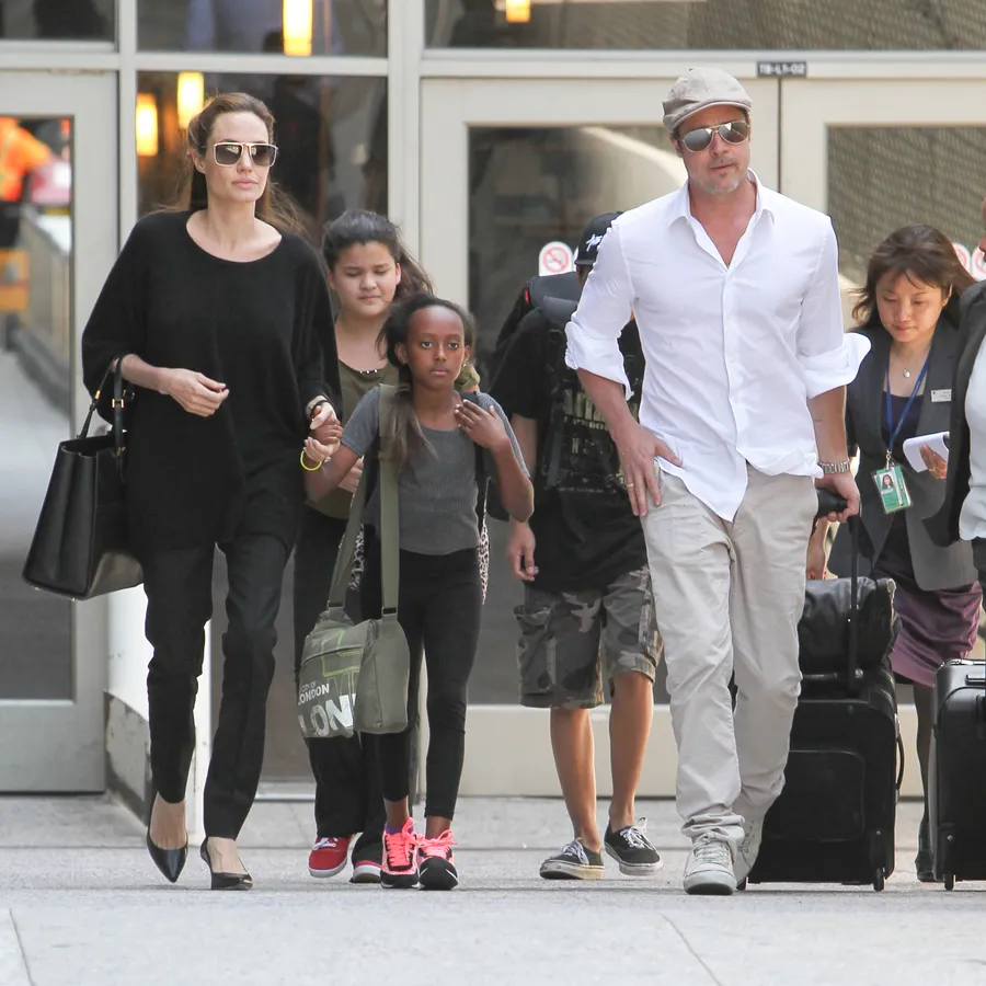 Keluarga Brad Pitt boyongan untuk tinggal di London. ©Splashnews