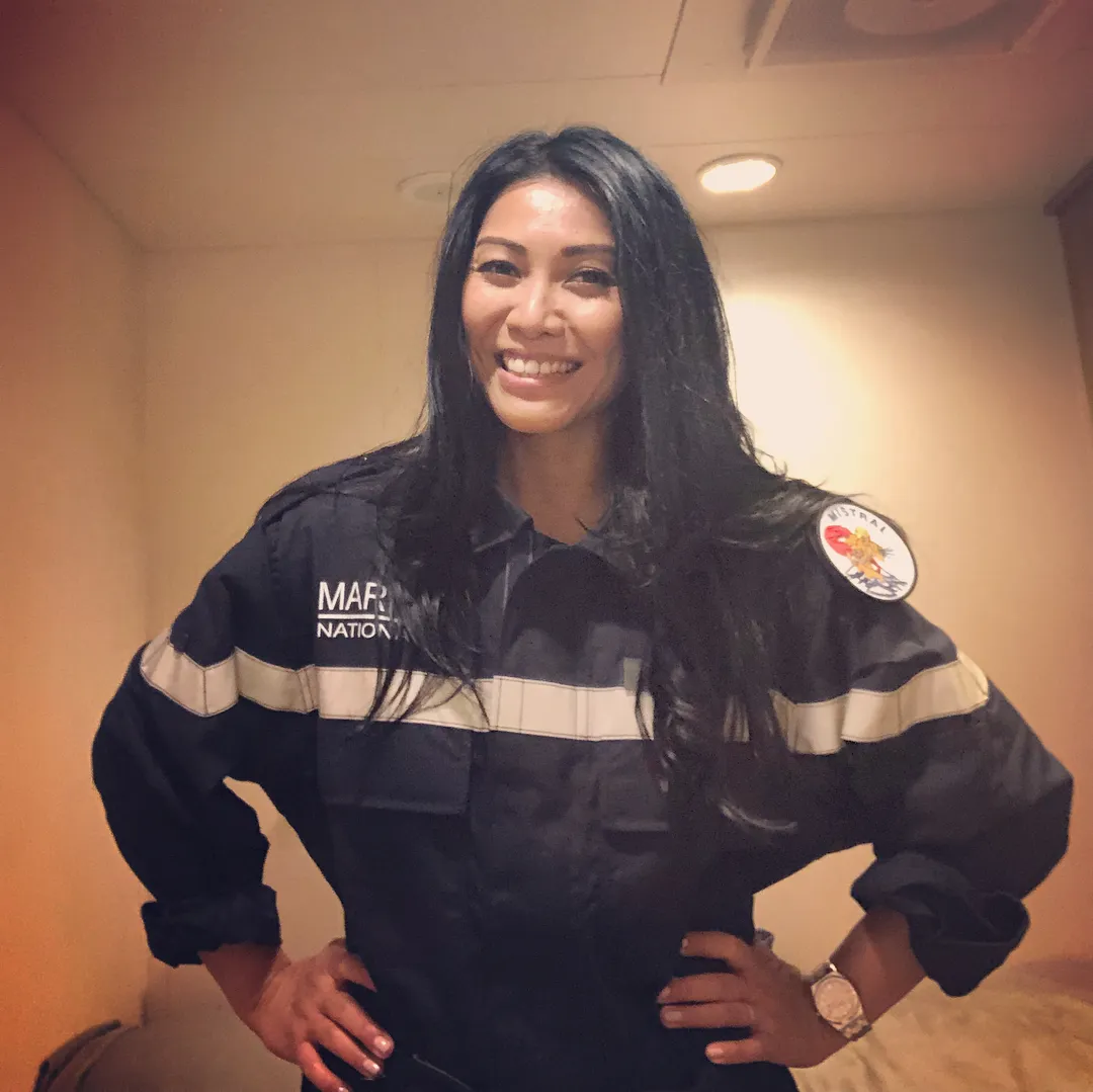 Anggun diundang naik kapal Mistral / Credit: Instagram - anggun_cipta