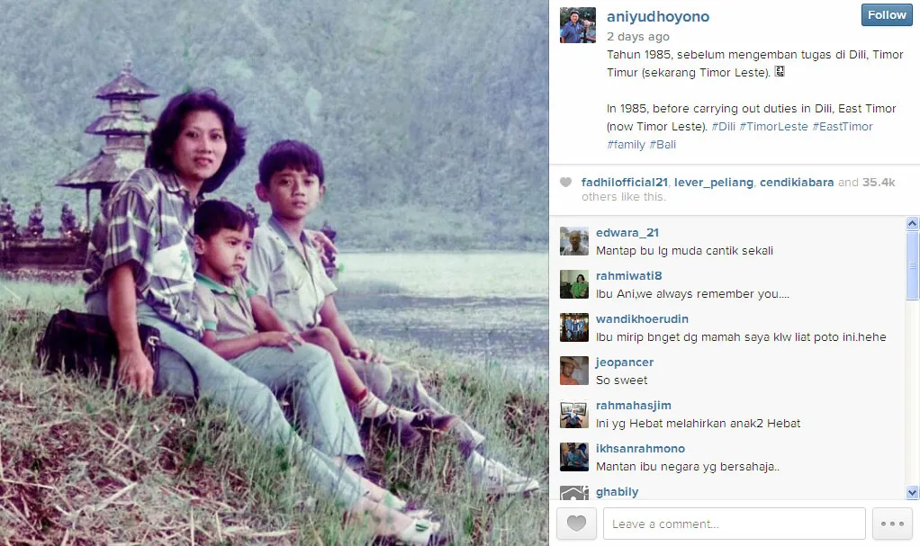 Ani Yudhoyono @foto: Instagram/aniyudhoyono
