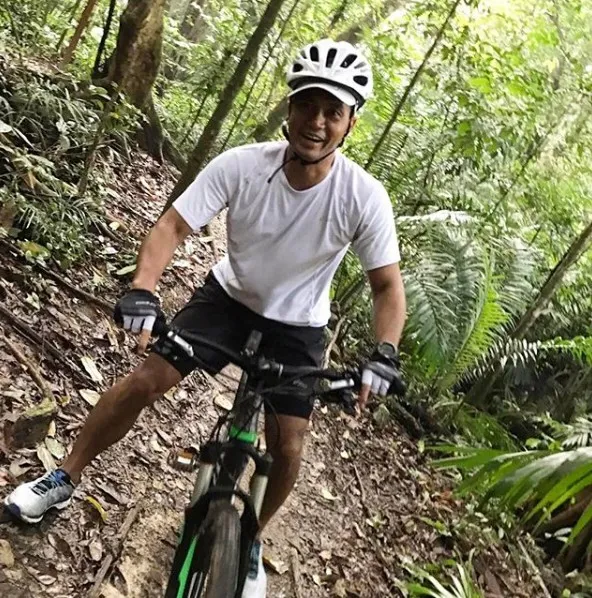 Anindya juga memposting kegiatan olahraga favoritnya (credit:instagram.com/anindyabakrie)