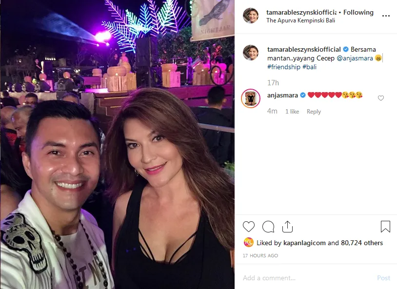 Anjasmara dan Tamara Bleszynski ©instagram.com/tamarableszynskiofficial
