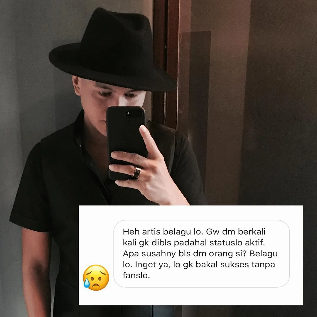 Anji kena semprot fans / Credit: duniamanji