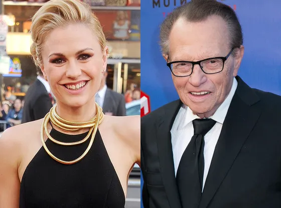 Anna Paquin dan Larry King @ istimewa