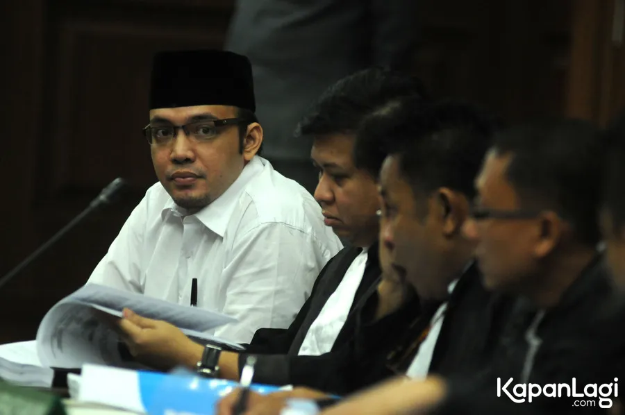 Sandy Tumiwa kala di persidangan © Bayu Herdianto