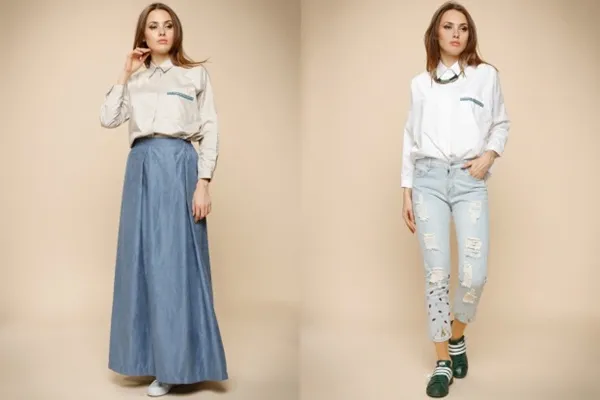Koleksi busana ready-to-wear Anniesa Hasibuan dengan warna-warna pastel. / © via modanisa.com