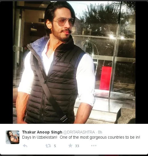 Anoop Singh pergi ke Uzbekistan usai menang kontes binaraga © Twitter.com/dritarashta