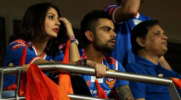 Perdana, Anushka Sharma tampil bareng Virat di hadapan umum. @ISL