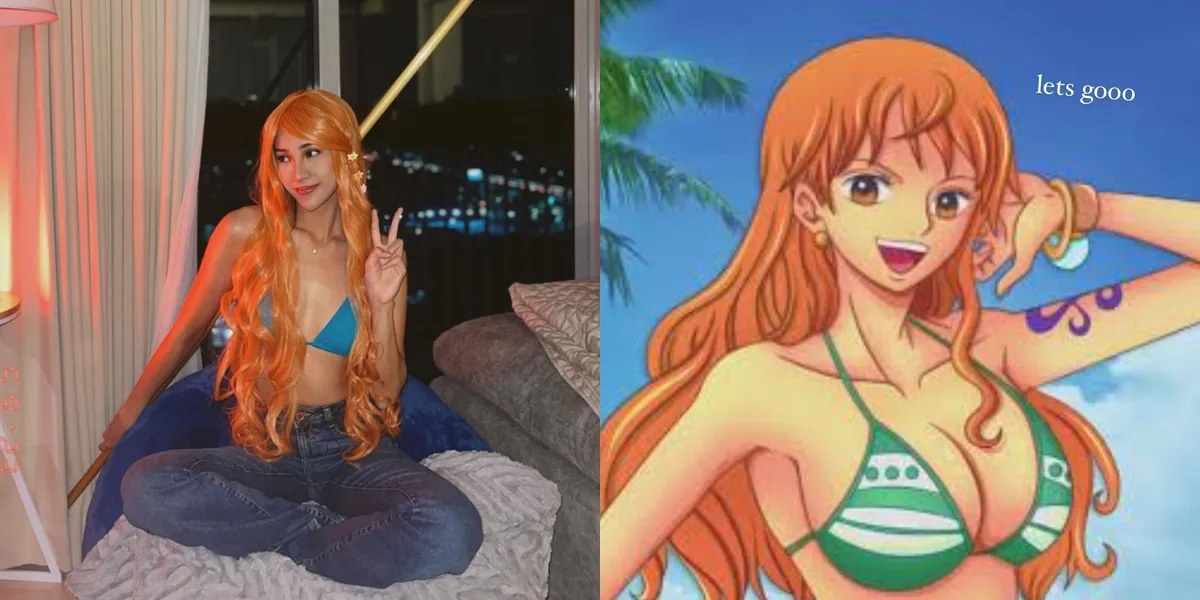 Anya Geraldine Cosplay Jadi Nami ONE PIECE