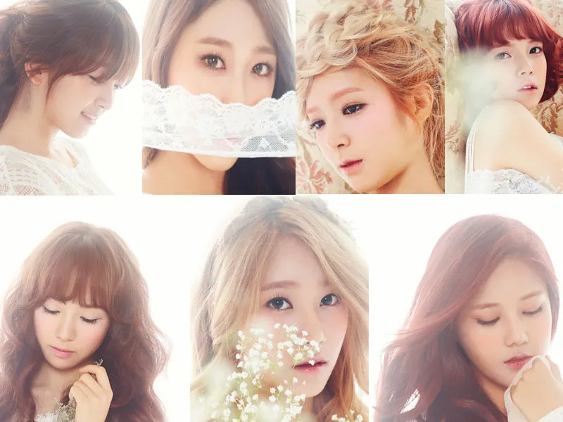 Teaser foto individu member AOA untuk 'RED MOTION' ©FNC Entertainment