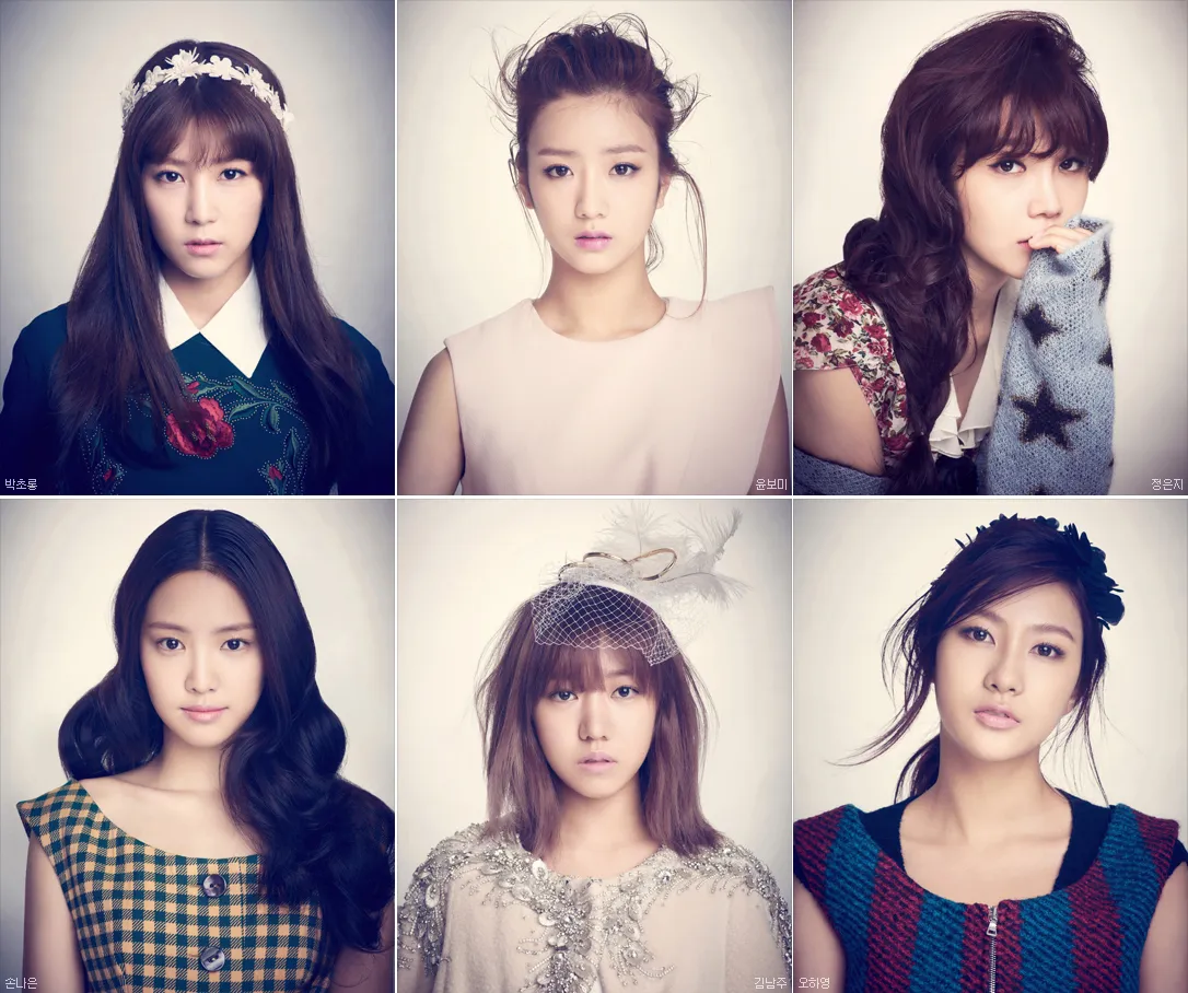 Teaser foto member A Pink via Soompi