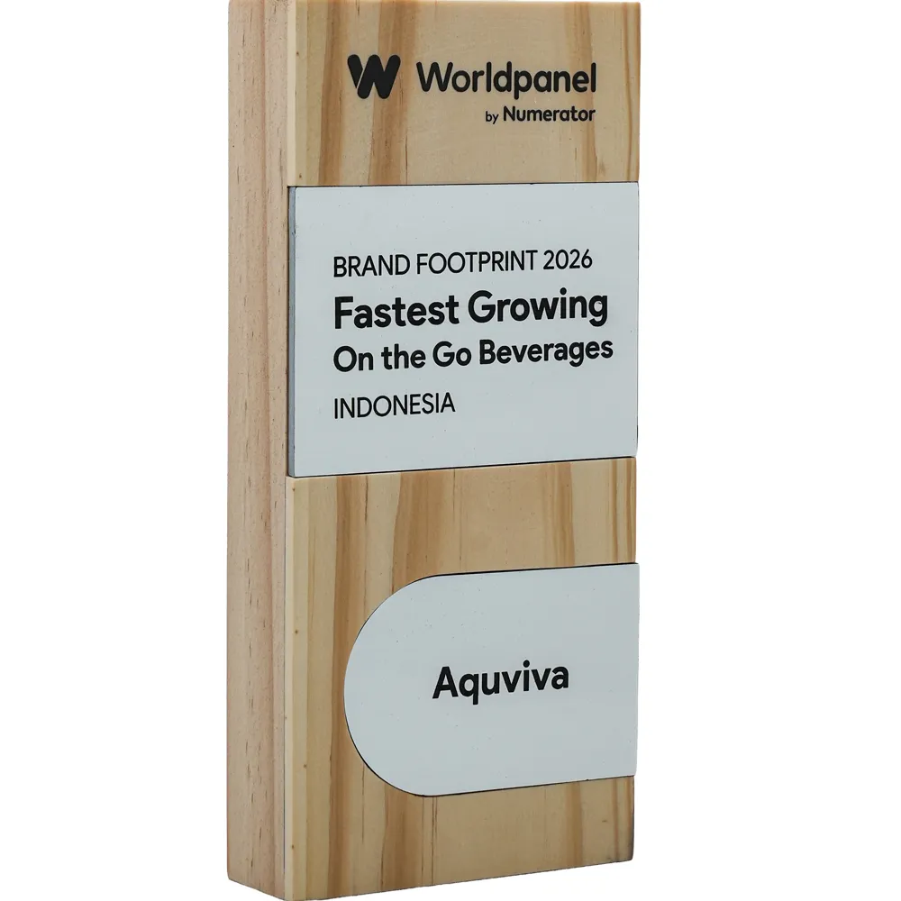 AQUVIVA raih penghargaan Brand Footprint Award 2026 dari Worldpanel by Numerator.
