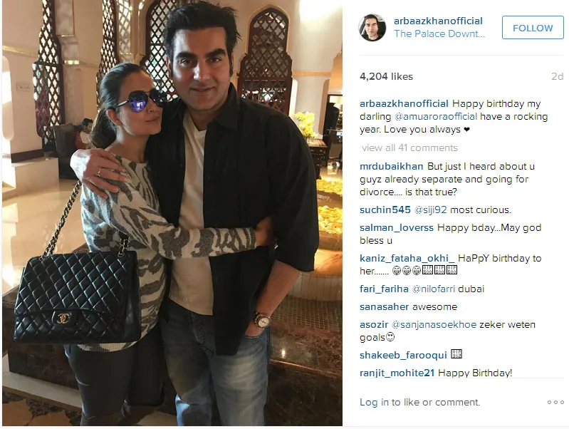 Arbaaz Khan ke Dubai bareng Amrita dan pesta bareng © Instagram.com/arbaazkhanofficial