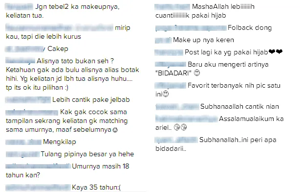 Perang komentar di foto Ariel © Instagram/arieltatum