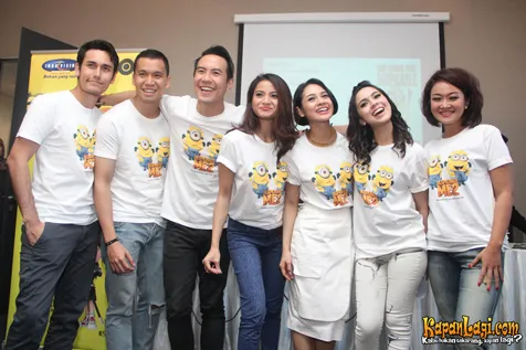 Para artis pengisi suara DESPICABLE ME 2 @foto: KapanLagi.com®/acat