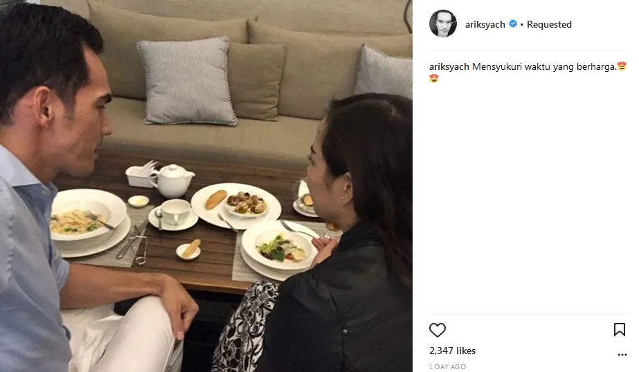 Arik makan berdua dengan Vonny? ©ariksyach