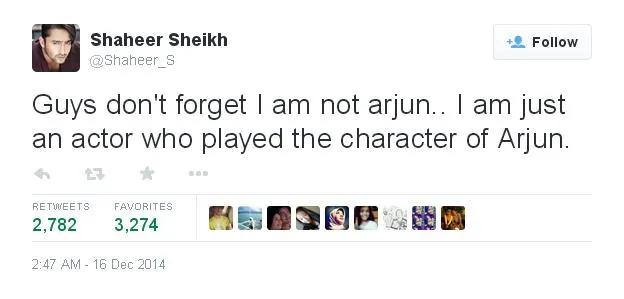 Curhatan dari seorang Shaheer, bukan Arjuna @ twitter.com/Shaheer-S
