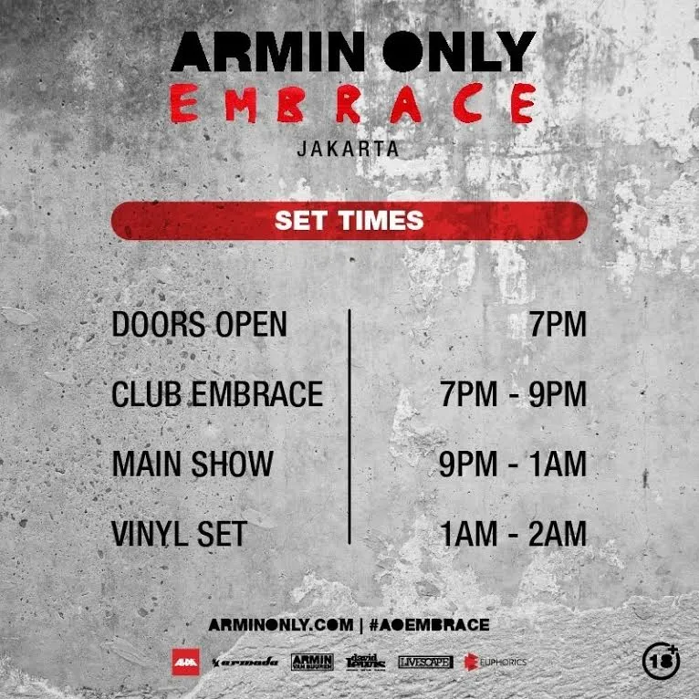 Jadwal acara Armin Only/©euphorics.id